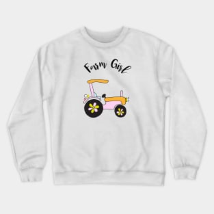 Pink Tractor Crewneck Sweatshirt